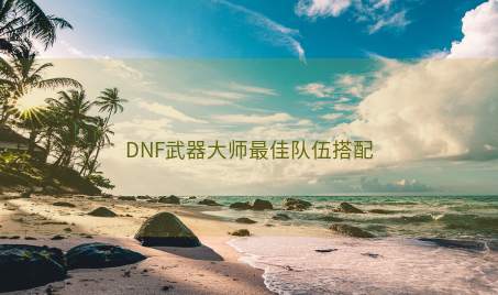 DNF武器大师最佳队伍搭配